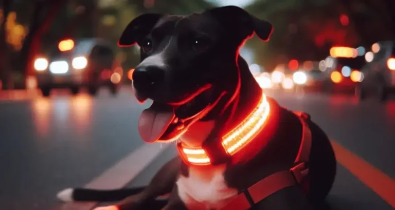 Dog LED light safety collar